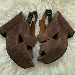 SEE BY CHLOE Suede Wedges Size 39